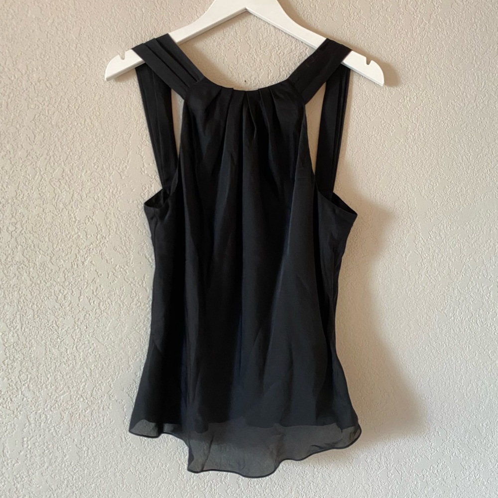 Lauren Ralph Lauren Black Silk Tank Top